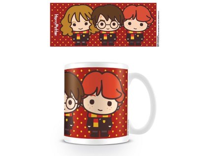 49 Hrnek Harry, Ron, Hermiona, červený, Harry Potter (2)