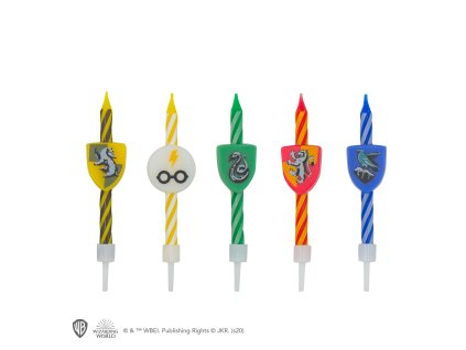 4895205600133 Sada 10 narozeninových svíček – erby, Harry Potter - Příčná ulice
