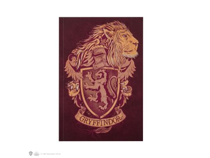 4895205604353 Zápisník s kolejním zvířetem, Nebelvír, Harry Potter - Příčná ulice
