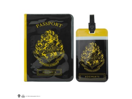 4895205604247 Cestovní sada Bradavice - Obal na pas a visačka na zavazadlo, Harry Potter - Příčná ulice