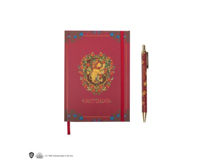 4895205608757 Luxusní zápisník a pero Nebelvír, Harry Potter - Příčná ulice