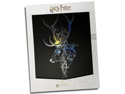 3760385460413 Plakát černý Expecto Patronum, Harry Potter - Příčná ulice