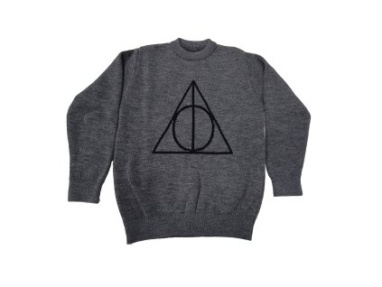 5060256087137 Svetr šedý Relikvie smrti, Harry Potter - Příčná ulice
