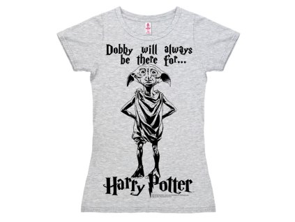 Tričko dámské, Dobby šedé, Harry Potter