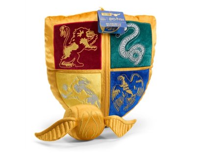 1343 Polštář zlatý erb se zlatonkou, Harry Potter