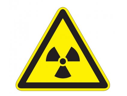 warning against radioactive substances or ionising radiation