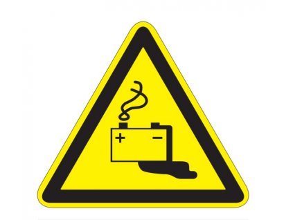 warning about danger through charging batteries