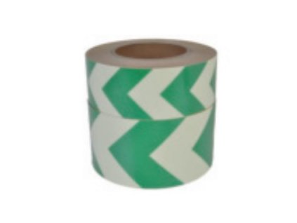 marking tape with direction indication green