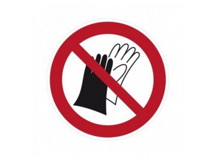 zakaz pouzivania rukavic