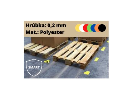 PALETOVÉ ZNAČENIE "SMART" (POLYESTER) (Farba Modrá, Tvar I - kus, Šírka 75mm)