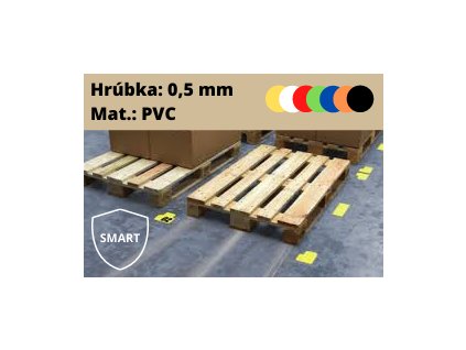 PALETOVÉ ZNAČENIE "SMART" (PVC - TVRDENÝ PLAST) (Farba Modrá, Tvar I - kus, Šírka 75mm)