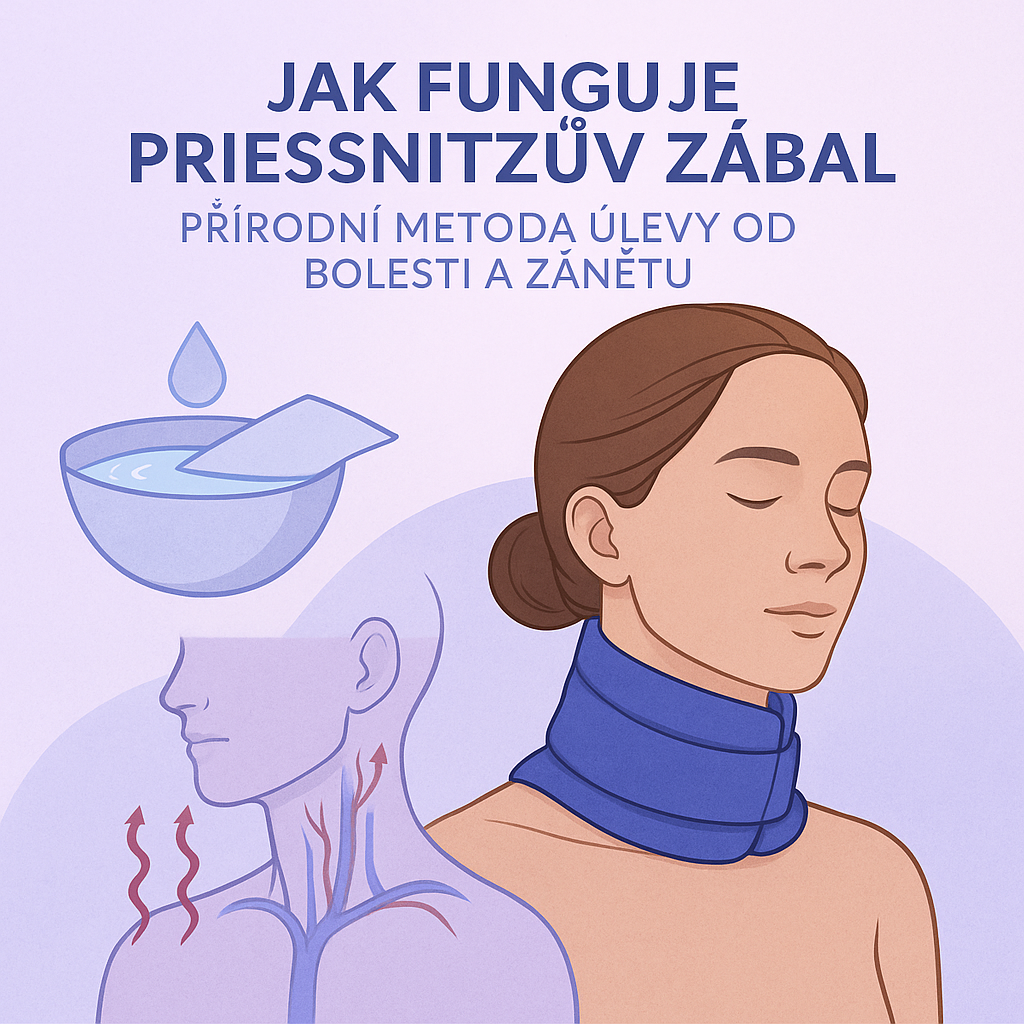 Jak funguje Priessnitzův zábal – přírodní metoda úlevy od bolesti a zánětu