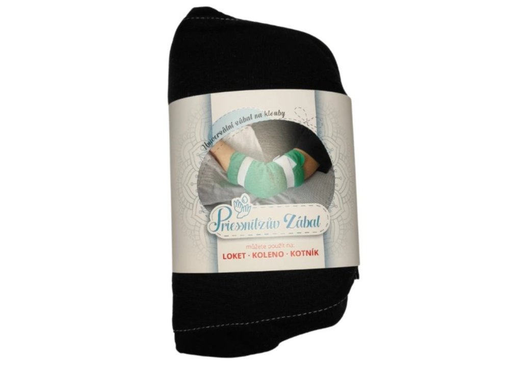 Modrý Priessnitzův zábal na krk