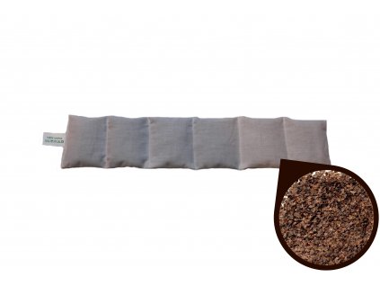 Polštářek podélný - Pohankové slupky