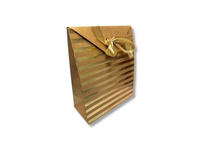 Vánoční dárková krabička s poutavým metalickým potiskem