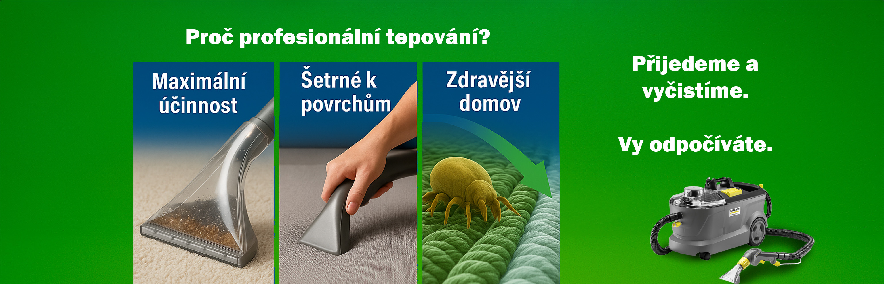 Proč profesionální tepování?