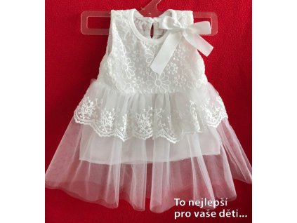 Šaty na křtiny - bílé
