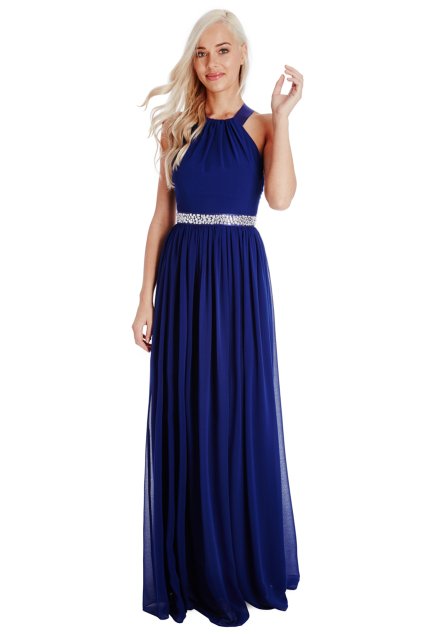 Dlouhé plesové šaty PENELOPE ROYALBLUE