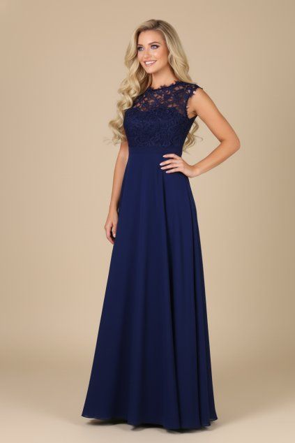 Společenské šaty SAVINA tmavě modré