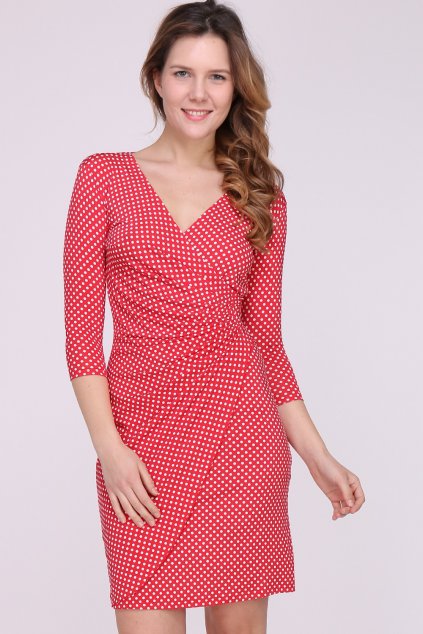 Letní puntíkaté šaty MYRIAM RED