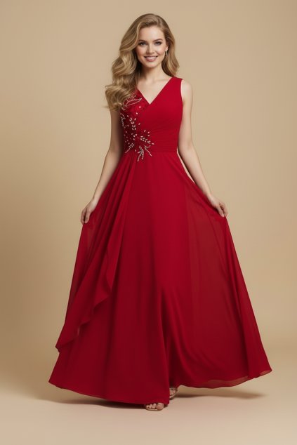 Společenské šaty SELINA červené