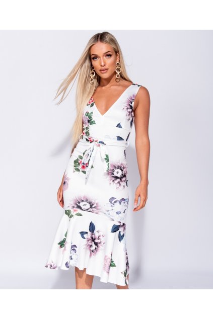 Letní květované Midi šaty
