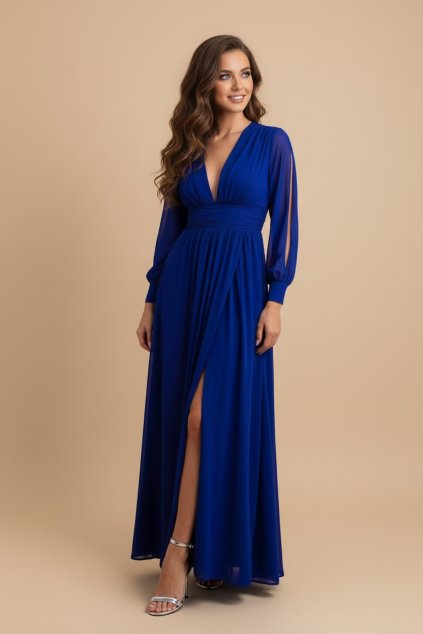 Společenské šaty pro družičky PERINE modré