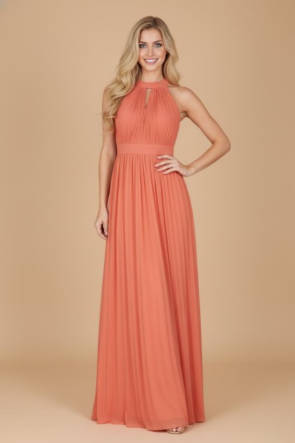 Společenské  šaty ROXY oranžové