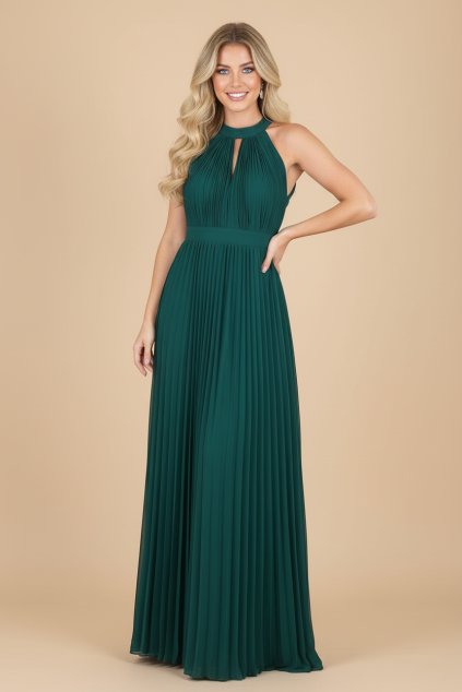 Společenské  šaty ROXY tmavě zelené