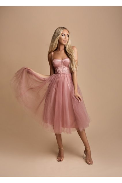 Koktejlové šaty SIMONE růžové