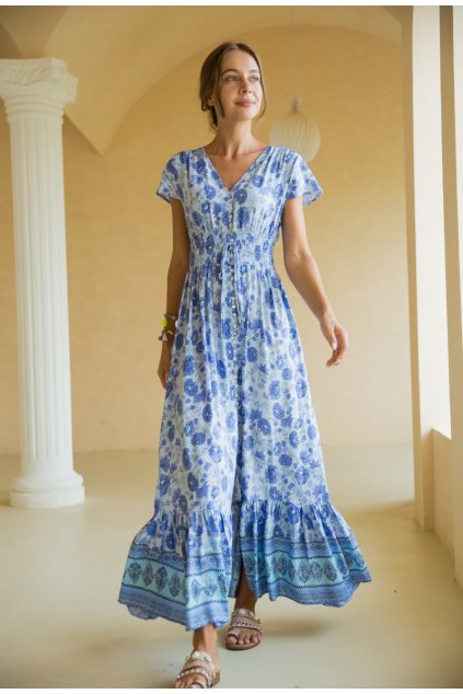Letní šaty FARIA modré