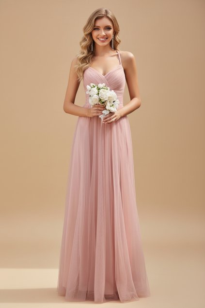 Družičkovské Šaty VIENNA růžové