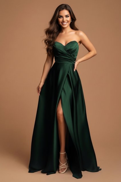 Společenské Šaty ELISABETHA tmavě zelené