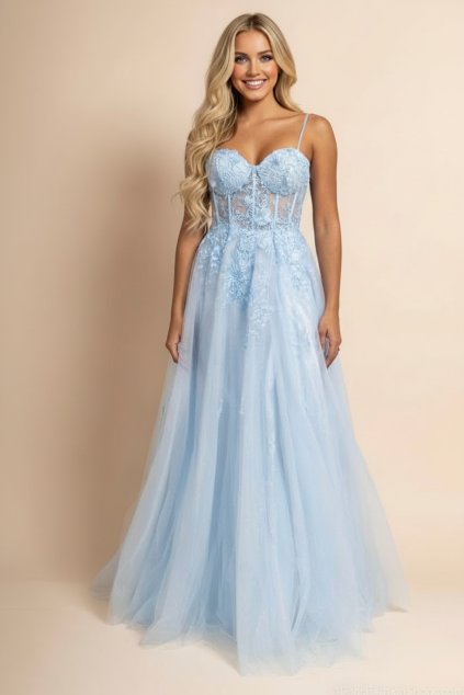 Maturitní Šaty ARYNEA světle modré