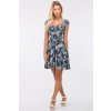 Letní šaty ALEXIA TROPICAL GREEN BLUE3