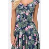 Letní šaty ALEXIA TROPICAL GREEN BLUE4