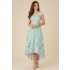Dlouhé krajkové šaty CLEAH MINT