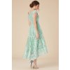 Dlouhé krajkové šaty CLEAH MINT