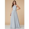 Dlouhé plesové šaty PENELOPE šedé