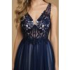 Plesové šaty LILY Tmavě modré