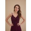 Plesové šaty ANGELA vínové