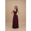 Plesové šaty ANGELA vínové