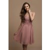 Koktejlové Šaty PAULINE starorůžové