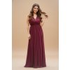 Plesové šaty LAETITIA QUEEN  vínové