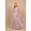 Společenské plesové šaty VIKTORIA růžové