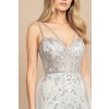 Dlouhé večernÍ šaty CHLOE stříbrné