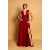 Plesové šaty KRISTY vínové