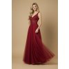 Plesové šaty CLEMENTINA vínové