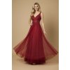 Plesové šaty CLEMENTINA vínové