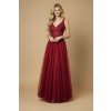 Plesové šaty CLEMENTINA vínové